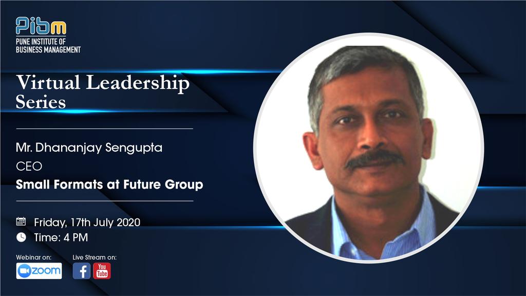 PunePIBM's tweet photo. PIBM has organized a webinar tomorrow featuring Mr. Dhananjay Sengupta, CEO at Small Formats at Future Group. Stay tuned to watch live. #PIBMPune #MasterWithPIBM #PIBM #BusinessManagement #CorporateSession #MBA #PGDM #VirtualLeadershipSeries #BusinessSchool #Webinar https://t.co/iIkHVBl6pJ