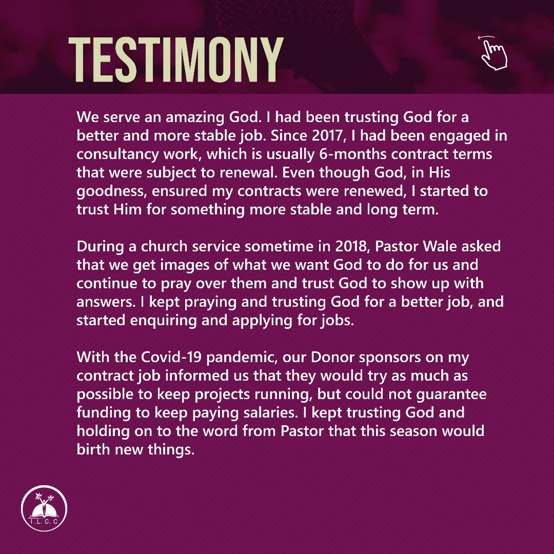 inspiration_org's tweet photo. God makes a way where there seems to be no way. Only God can divinely set you up for  promotion in the midst of a pandemic. We return the praise and adoration to Him.

#TestimonyThursday #DivinePromotion #ILCC https://t.co/Uae4KtIQz1