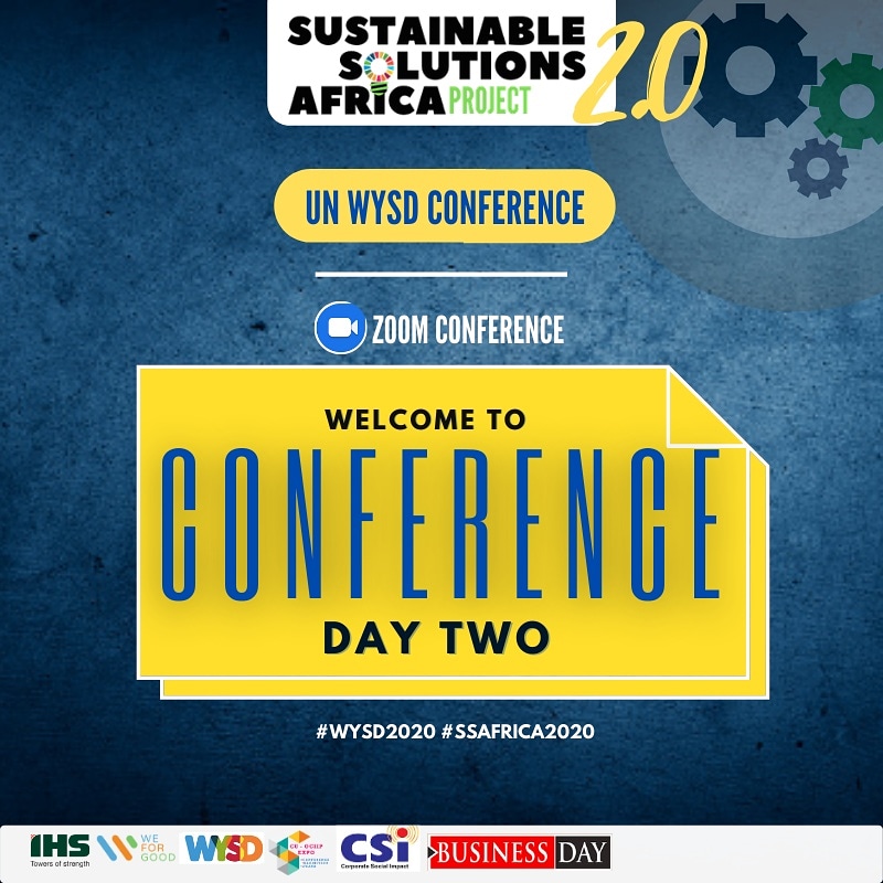 myWeForGood's tweet photo. We had a great time yesterday and we have no doubt that today is going to be even better. Welcome to Conference Day 2.
What are your expectations from today's session? Share them with us.
#WYSD2020 #SSAfrica2020 #WeForGood #SustainableSolutions #Impact #Entreprenuership https://t.co/L3FOvOI8ju