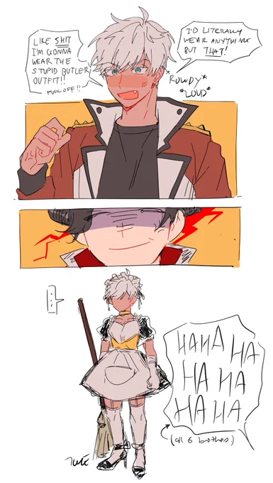 based on that one maid event like. eons ago #obeyme 