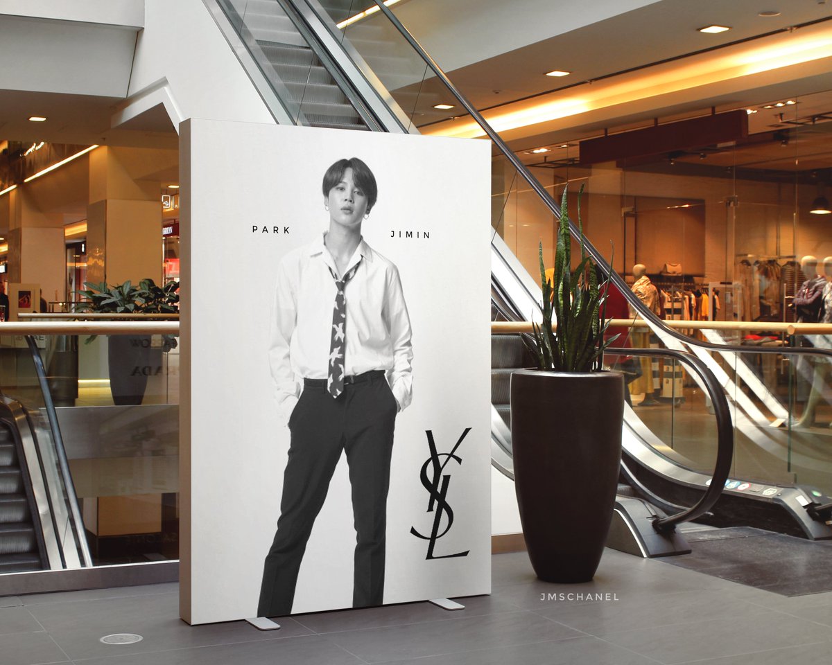 seventhelove's tweet photo. if park jimin was the model for yves saint laurent @BTS_twt https://t.co/EjUXr0IabA
