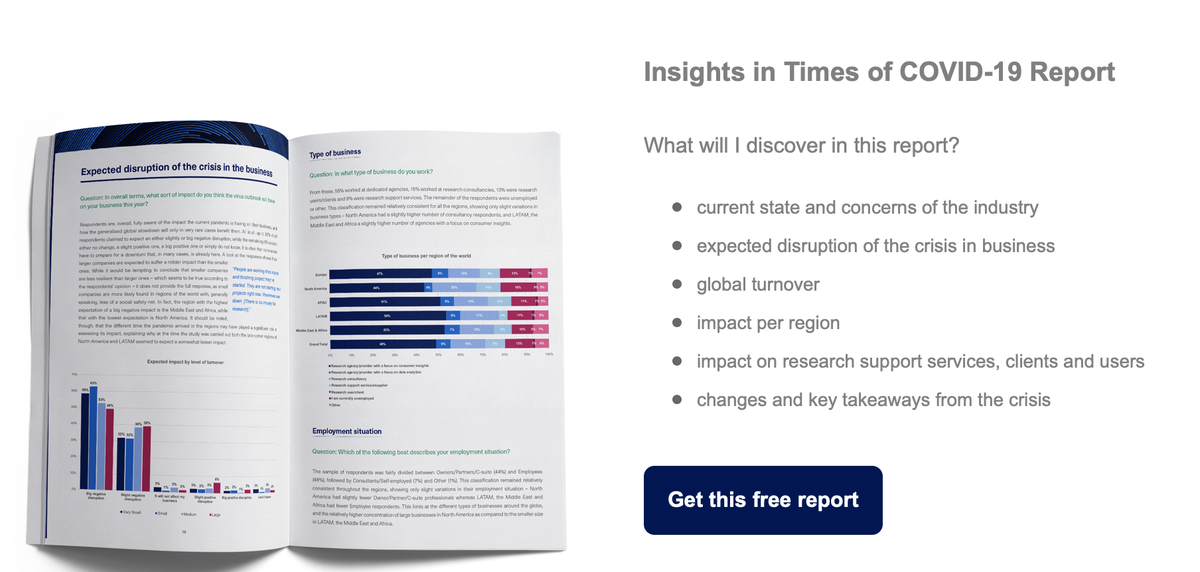 olgaesomar's tweet photo. 💡Did you see #ESOMAR's 🆓 report on the current situation of the #COVID19? 🆓 download: https://t.co/2FVqXLmJKU #mrx #insights #analytics https://t.co/00q2QZNT3R