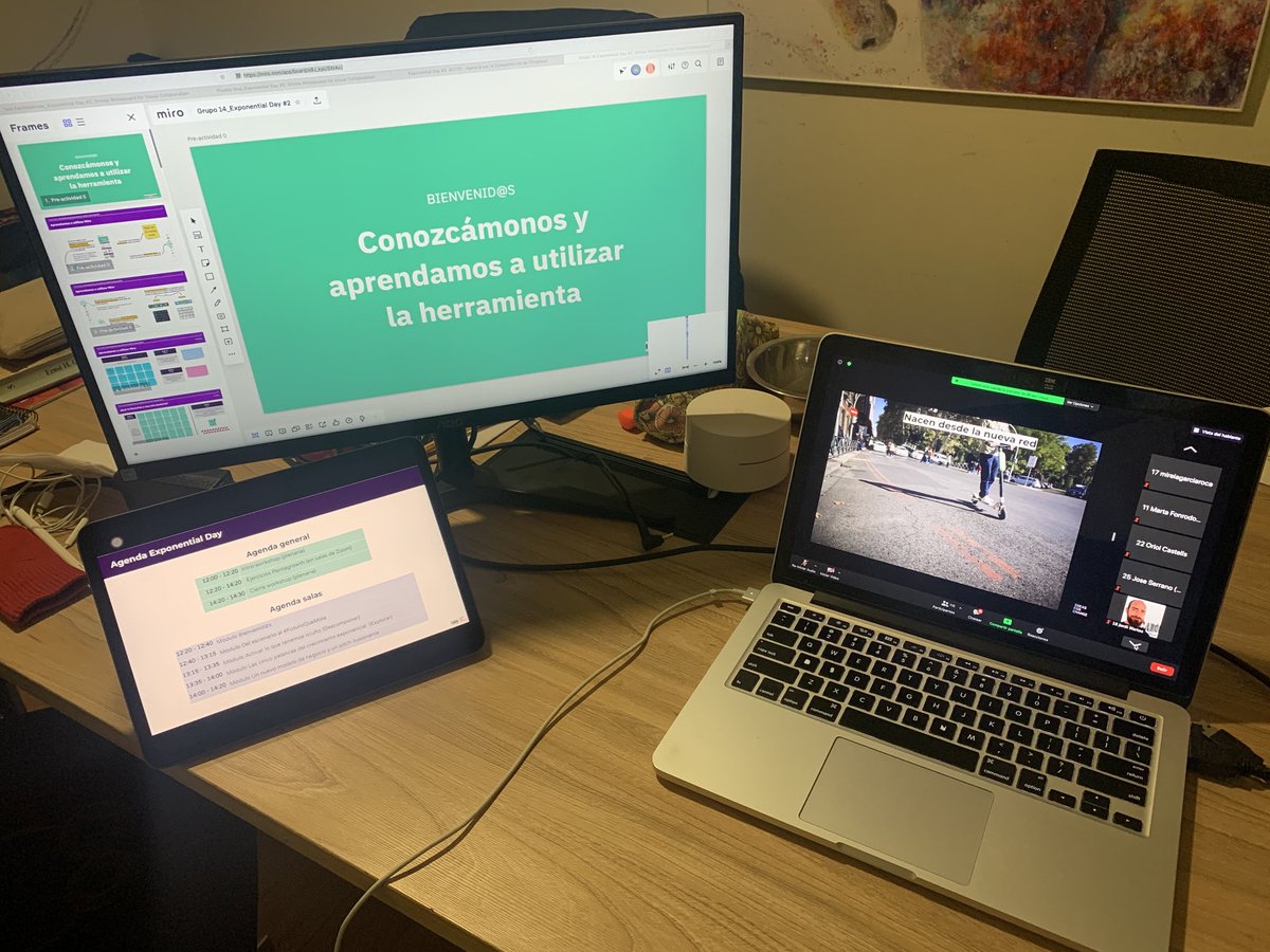 ljloureiro's tweet photo. Acá preparados para el taller #Pentagrowth en el #ExponentialDay2 organizado por @accio_cat.
Grupo 14 “Full Job Automation and Economy”
#BetterThanMoving @QuanamCorp @Ideas_4_Change https://t.co/fr8ZvLvgWm