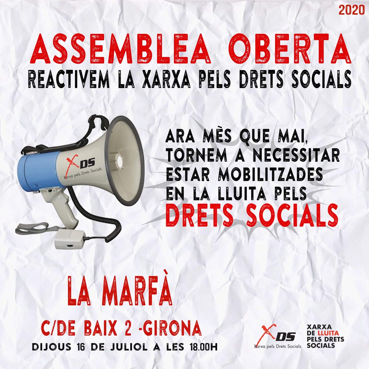 EscuSolidaria's tweet photo. Bon dia 😃
Avui, nosaltres hi serem.
Perquè els Drets Socials es defensen a partir de la mobilització ciutadana. I necessitem de la suma de tothom 🙋🏼‍♀️🙋🏽‍♂️
Reactivem la @XDSGirona https://t.co/bVhs4uccjt
