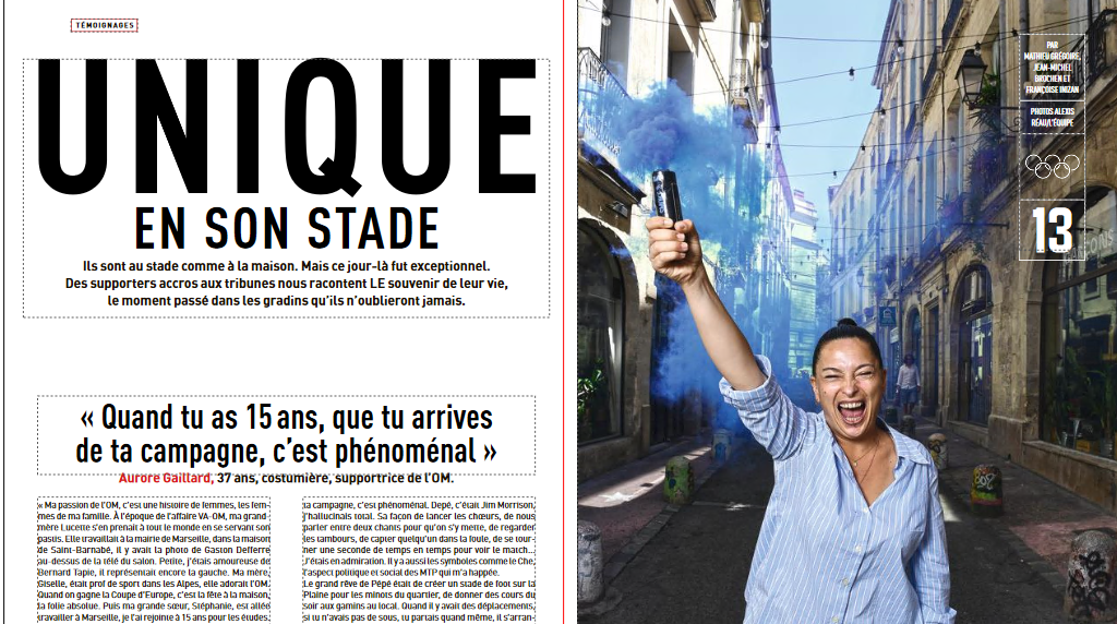 corcostegui's tweet photo. Samedi, @lemaglequipe consacre un numéro spécial aux tribunes pleines et au plaisir unique d'aller au stade, qui nous manque tant en ce moment. Un Mag plein d'histoires de gradins, de supporters fidèles et de publics qui font la différence https://t.co/cXQgdzZP4S
