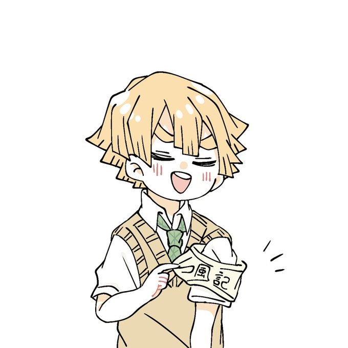 きあら🥑さんがTwitterに投稿した我妻善逸(鬼滅の刃)のイラスト。