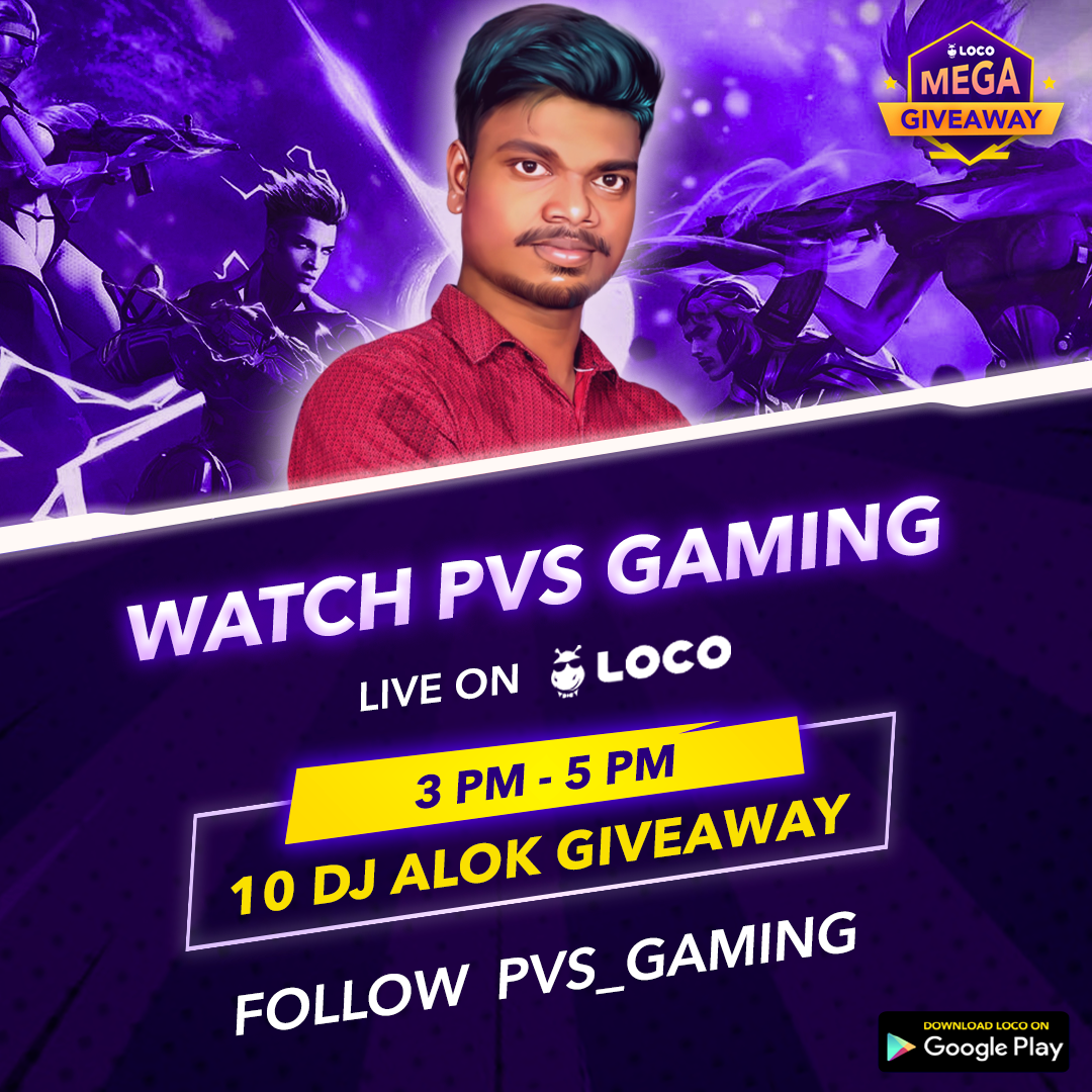 Loco On Twitter Pvs Gaming Is Live On Loco Join Now And Participate In 10 Dj Alok Giveaway Live Now Https T Co Yeyxmtlgqv Locomegagiveaway Https T Co Lt4ar5x4ig