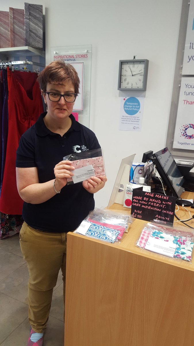Courtesy of our fabulous CJ and her mother, we now have some fabulous handmade face masks in store. All made from brand new fabrics with care instructions included. £5 adults and £3.50 kids. <a href="/sharonp7217/">Sharon Parker</a> <a href="/JuliaStewardson/">Julia Stewardson</a> <a href="/ByardJulie/">Julie Byard</a>