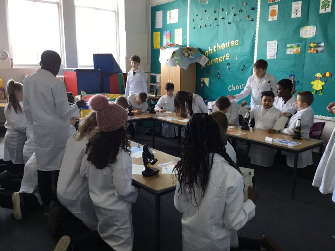 royalsociety's tweet photo. @Buildbodyparts is a #PartnershipFrants project where students from @VictoriaEdin have learnt about tissue engineering from using microscopes to observe cells in tissues to using 3D printers to design and print replacement “body parts”. #SummerScience https://t.co/pnKEnr09LL