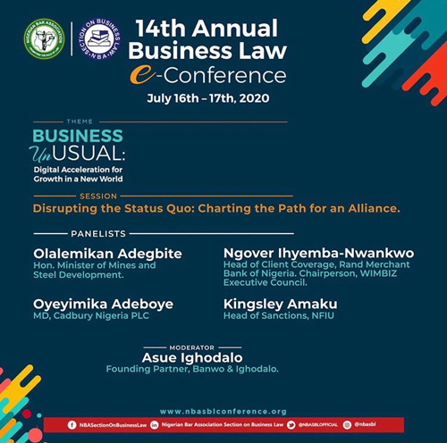 LawyardOrg's tweet photo. “We have not had good measures in place to protect miners in Nigeria, so we need to de-risk the sector”
Olalemikan Adegbite: Honorable Minister of Mines and Steel Development.
#NBASBL2020 #SBLVirtualActive #nbasblconference #nbasbl2020 #businessunusua #lawyardng https://t.co/CtW1DGGzvw