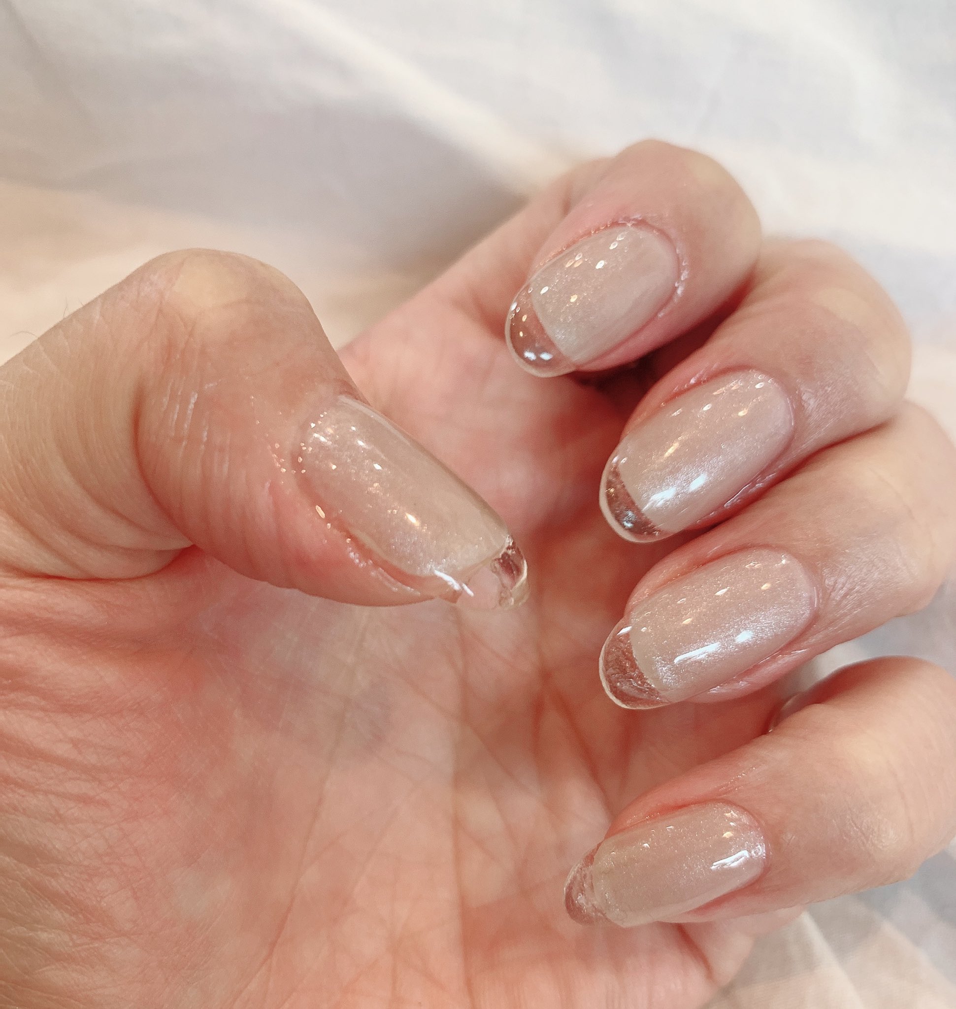 טוויטר 佐藤佑佳 בטוויטר クリアフレンチネイル 夏らしく涼しげでかわい ネイルメンテ クリアフレンチ T Co Qidzezzmb4