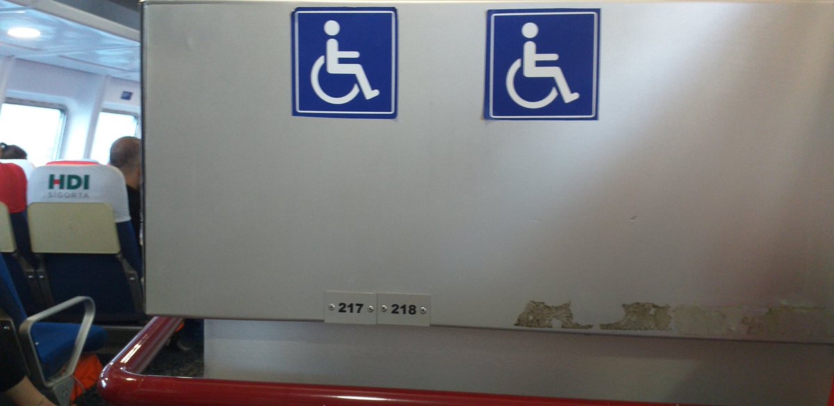 Engelsiz yolcu benim engelli.