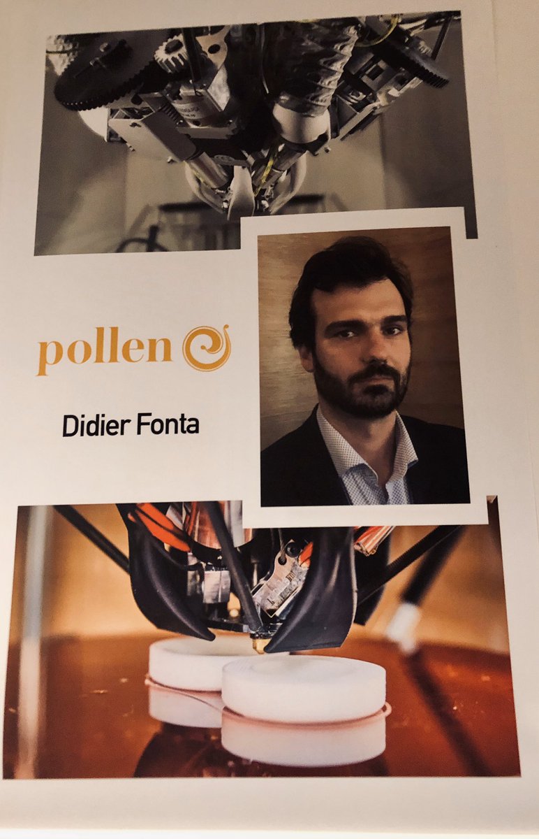 fadouce's tweet photo. 5️⃣ #teamStartupXXI e S de @brunomaisonnier 

#impression3D: @PollenAM s’affranchit des limites de dureté: la plus large gamme de thermoplastiques élastomères du marché. 
En extrudant la matière sous forme de granules industriels, l’entreprise s’affranchit de certaines contraintes https://t.co/Mv08thfgkd