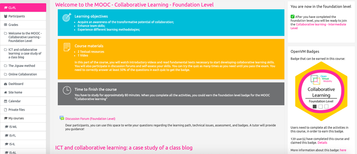 Invite your students to the Collaborative Learning #MOOC and/or integrate the #MOOC to your curriculum. Sing up here: hub.openvirtualmobility.eu <a href="/EUErasmusPlus/">Erasmus+</a> <a href="/Erasmus_Project/">Erasmus+ Projects</a> <a href="/EPALE_EU/">EPALE - Adult Learning EU</a> <a href="/jkwebtec/">jkwebtec</a> <a href="/AntonellaPoce/">Antonella Poce</a> <a href="/diando70/">Dr. Diana Andone</a> <a href="/gemturfer/">Gemma Tur</a> @DebJArnold <a href="/firssova/">Olga Firssova</a> <a href="/krajagopal/">Kamakshi Rajagopal</a> @ilseopdebeeck