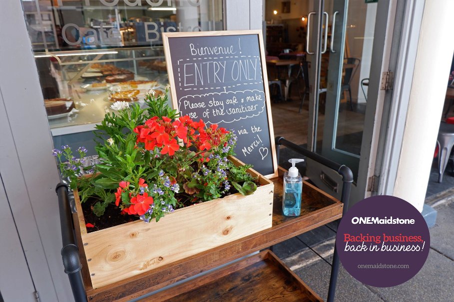 We're saying bonjour to the return of good food and wine at <a href="/fredericbistro/">Frédéric Café Bistro</a> in Market Buildings, as One Maidstone backs business that's back in business! 🇫🇷 🧀 🍷

Frederic's has registered for the Eat Out to Help Out Scheme, entitling you to 50% off, up to £10, from 3rd August.