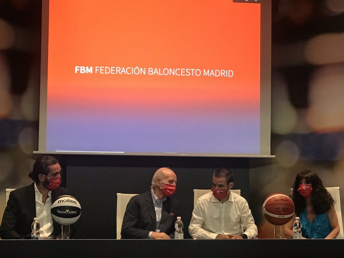 Acto de Presentación del nuevo socio <a href="/Luanvi/">Luanvi</a> de la <a href="/FBMadrid/">Fed. Bcto. de Madrid</a>. Se ha presentado también los balones oficiales de juego en Minibasket (<a href="/MarcoAldany/">Marco Aldany ✂️</a> ) y el resto de las categorías (<a href="/ibercaja/">Ibercaja</a> ).