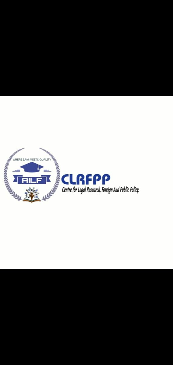 AILF_2020's tweet photo. The All India Legal Forum proudly presents
Centre for legal research, Foreign and Public Policy
Stay connected for more new updates !!!!
#ailf #clrfpp #lawstudent #Legalawareness #legalresearch https://t.co/IphKYgmXlv