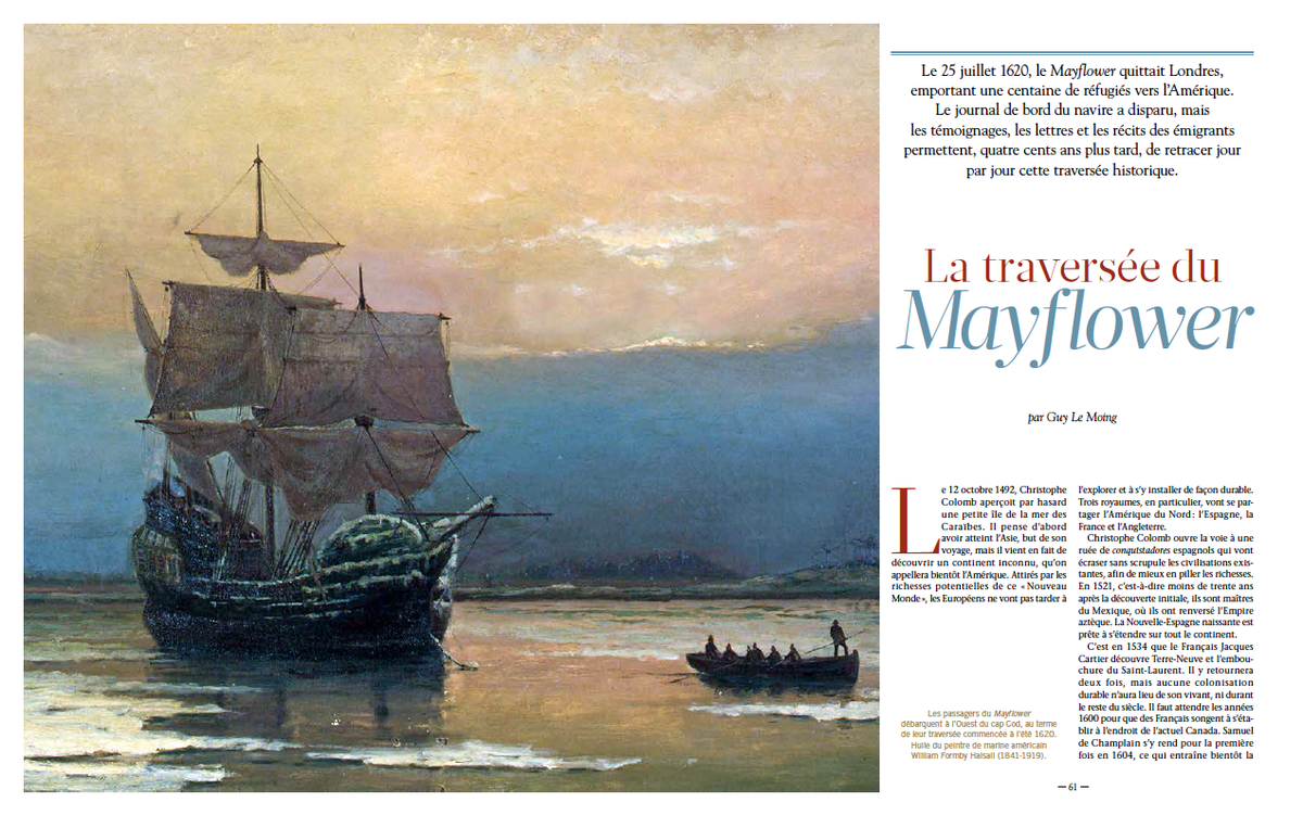 ChasseMaree's tweet image. La traversée historique du Mayflower vers l'Amérique en 1620, un article passionnant à lire dans notre dernier numéro : chasse-maree.com/la-traversee-d…
#Mayflower #ÉtatsUnis #MayflowerCompact