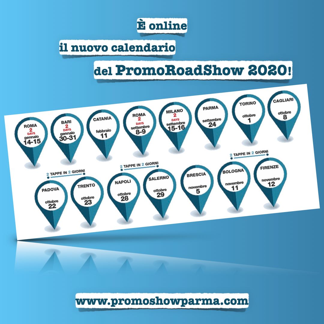 PromoShowMilano's tweet photo. https://t.co/kEtCzT6VPn

#PromoRoadShow #PromoRoadShow2020 #PRS2020 #GoodBrandingIdeas #promoyourself #Assoprom #FiereDiParma #settorepromozionale #promozionale #articolipromozionali #articolipubblicitari #gadget #gadgets #pto #solocosebelle #nuovocalendario #roadmap #mappa https://t.co/rlCk5SeCeC