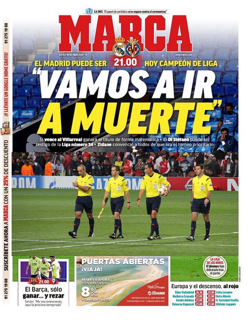 javi1903atl's tweet photo. Nunca una portada ha sido tan acertada https://t.co/9i2iQcevkh