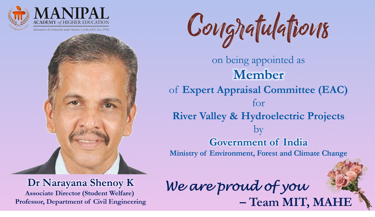 MIT_MANIPAL's tweet photo. Dear Sir,
CONGRATULATIONS....@MAHE_Manipal @ManipalAlumni https://t.co/WcKi8KgluN