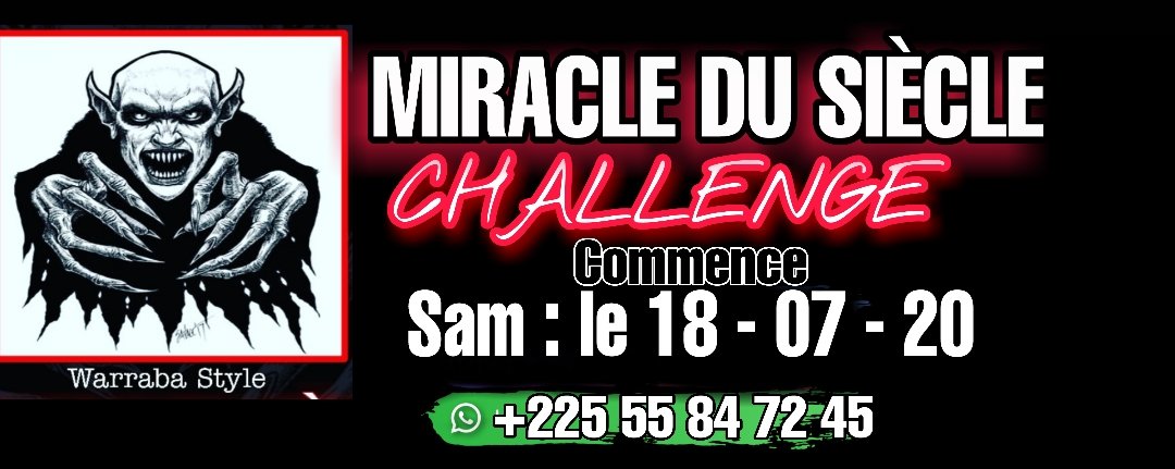 WarrabaStyle's tweet image. Les audacieux apprêtez vous pour les challenges