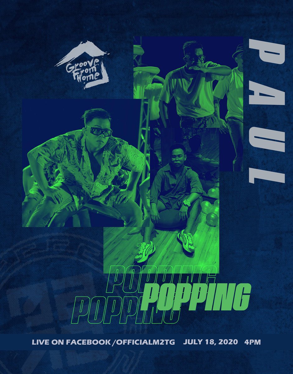 OfficialM2TG's tweet photo. We are all waiting for this! 💪

Presenting to you a cool Popping class from our choreographer, Paul Guevara 🔥

Have a whale of time dancing in his class for FREE! 

See poster for details.

#GrooveFromHome https://t.co/aLpTmDPRMk
