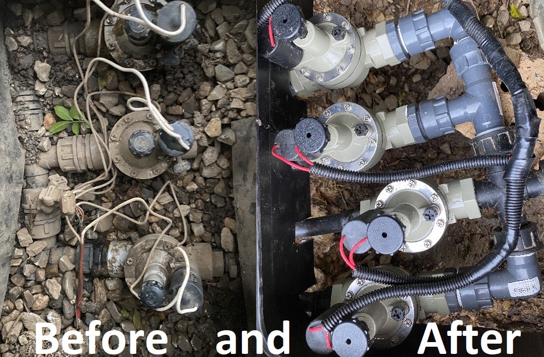 Matt_Gausden's tweet photo. After importing a Rachio v2, visiting @jaycarAU for an AUS power supply &amp; Bunnings for new solenoids. My project is complete with all the water leaks gone. Now the water bill will drop &amp; when I tell Google to water my vegie patch, it will 💦😀💦 @rachioco #smarthome https://t.co/gRK71WzuUm