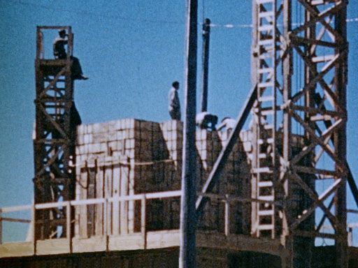 How do they know the blast strength? A calibration test had occurred on 7 May. Just over 100 tons of explosives were detonated from a giant cube on a 20 foot tower.Unlike the test run for the bomb, that one DID go off.