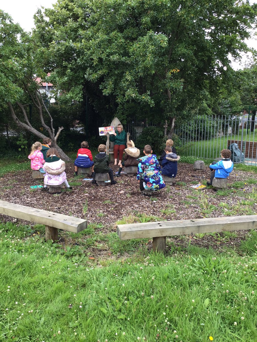 sjvblackpool's tweet photo. Today we are celebrating Reading Together Day with @readingagency MissHornby has read us another lovely story this time in our outdoor story area #SJVBubble1B π@SJVEnglishHub #ReadingTogether #readingforpleasure #SJVClass1HU #SJVClass1HA https://t.co/sDGXGqx7p5