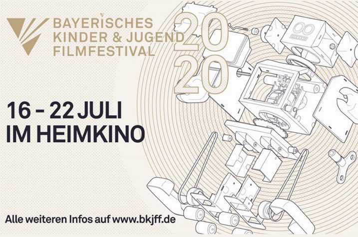 JFF_de's tweet photo. Jetzt eröffnet! Das #BKJFF ist das erste bayernweite Online-Filmfestival, das hauptsächlich von und mit Kindern und Jugendlichen gestaltet wird. Bis zum 22. Juli sind 68 Filme von jungen Menschen im Alter von 4 bis 26 Jahren zu sehen – kostenfrei unter https://t.co/vkNtsMcpw4. 🤩 https://t.co/DGXnFtATKp