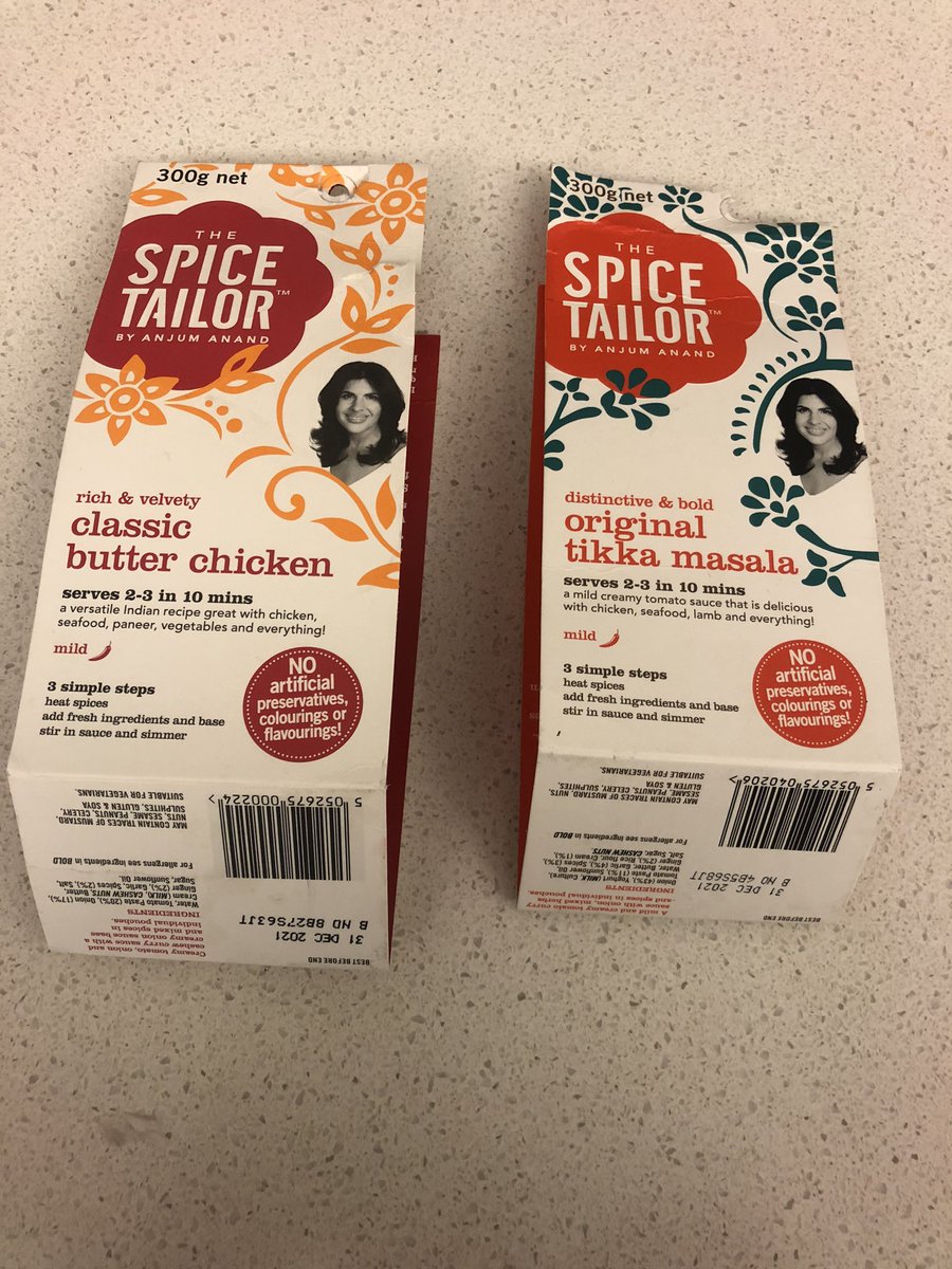 MarshBrentnall's tweet image. Mixed things up for dinner tonight and cooked a Butter Chicken and Tikka Masala thanks to #SpiceTailor courtesy of @woolworths. The TM was great, and BC is for tomorrow night. Easy, full of flavour too.