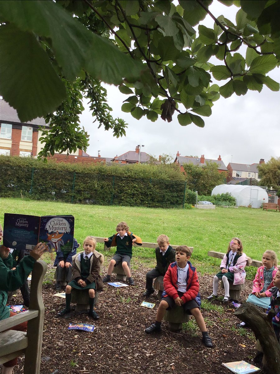 sjvblackpool's tweet photo. Today we are celebrating Reading Together Day with @readingagency MissHornby has read us another lovely story this time in our outdoor story area #SJVBubble1B π@SJVEnglishHub #ReadingTogether #readingforpleasure #SJVClass1HU #SJVClass1HA https://t.co/wPpQVb4CQh