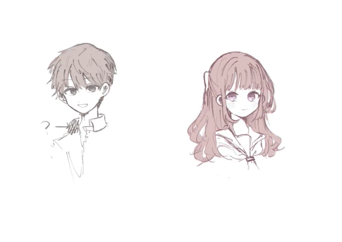 珍しく同性が恋愛しない創作描いてるからみていや異性も恋愛しないが… 