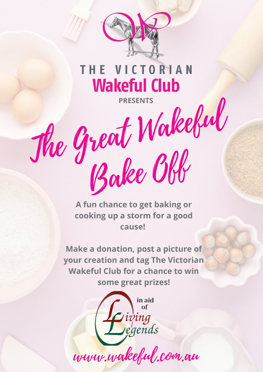 VicWakefulClub's tweet photo. 💕The Great Wakeful Bake Off! 💕
Bake or Cook up a storm. Share your creation, tag #vicwakefulclub, make a donation to @LivingLegendsAU and be in with a chance to win some great prizes! Closes 31st August! 
Happy Baking! #isolation2020 https://t.co/Fgfin55oZR