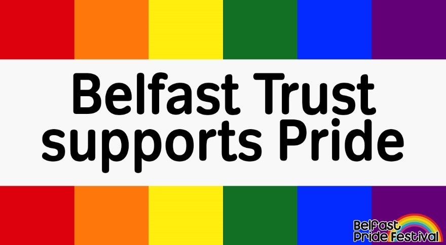 BelfastTrust's tweet photo. We are pleased to announce our participation in the Belfast Pride celebrations this year. We will be holding a number of online events to demonstrate support &amp; taking this opportunity to promote the work of our LGBTQ+ staff &amp; the services we offer patients. https://t.co/f6GxCYzp5M