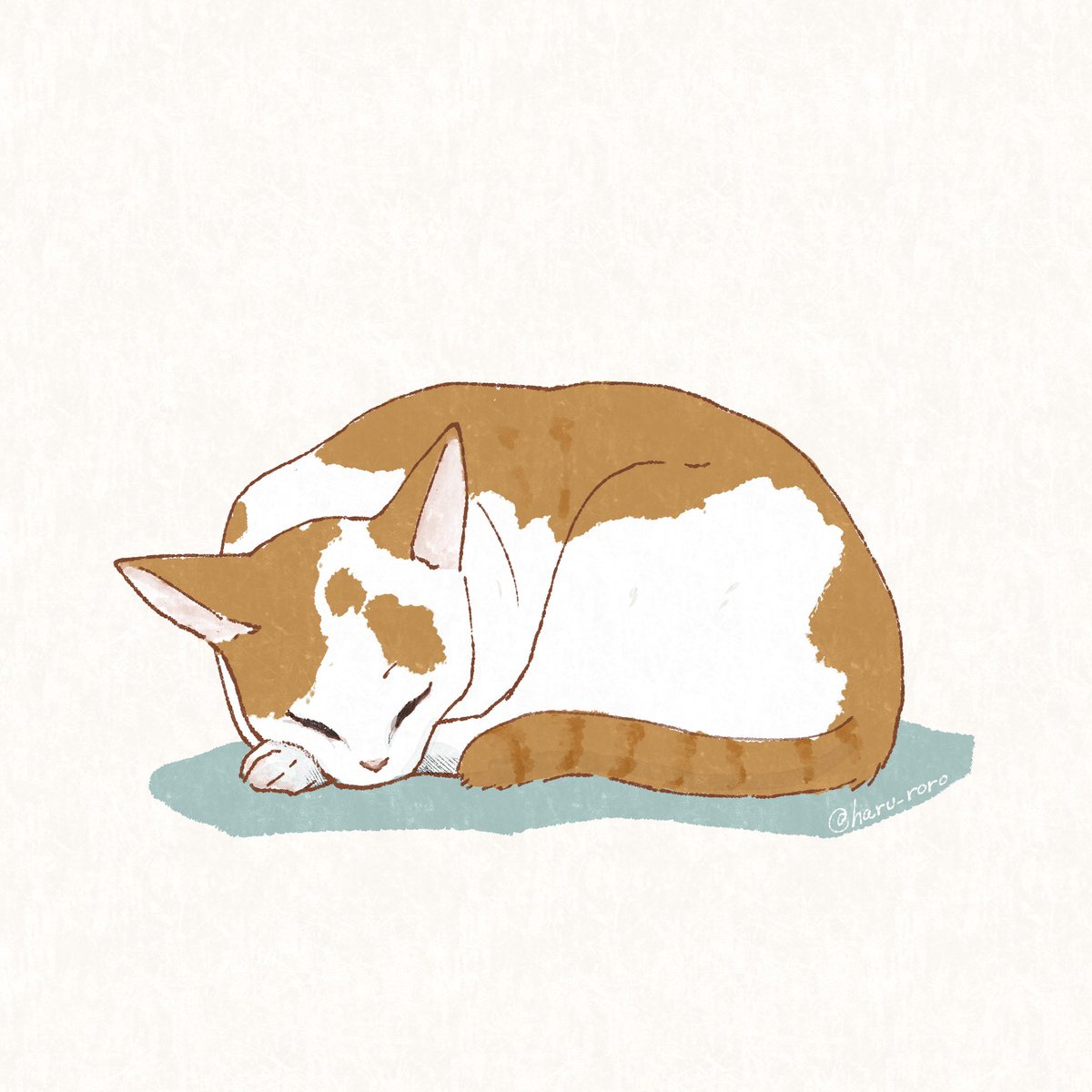 猫のフォルムって綺麗 猫 イラスト 山村遥 Roroのイラスト