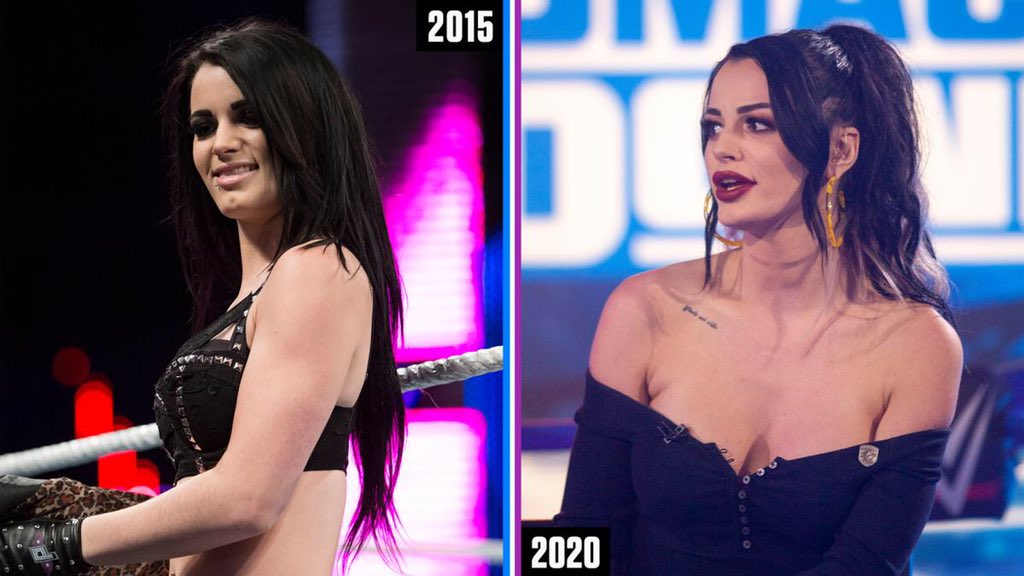 WWEIndia's tweet photo. #TBT with these epic photos of @WWE Superstars in the #WomensEvolution THEN &amp; NOW! 

https://t.co/Lj677VoP5V https://t.co/ZccLQrwumE
