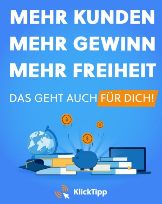 Neu: die KlickTipp-Lösung für deinen Business-Turbo
bit.ly/2OwggZu
. 
. 
. 
#mehrZeit #worklifebalance #business