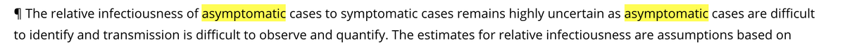 @Santiaguerra2 @LandanTimo @DsabineSabina @rcolvile That is entirely based on assumptions though. As the CDC rightly observes, it's almost impossible to track. WHO confirmed there had been no 'observable asymptomatic transfer', but that didn't mean it couldn't be the case because 'the models' say it can...

cdc.gov/coronavirus/20…