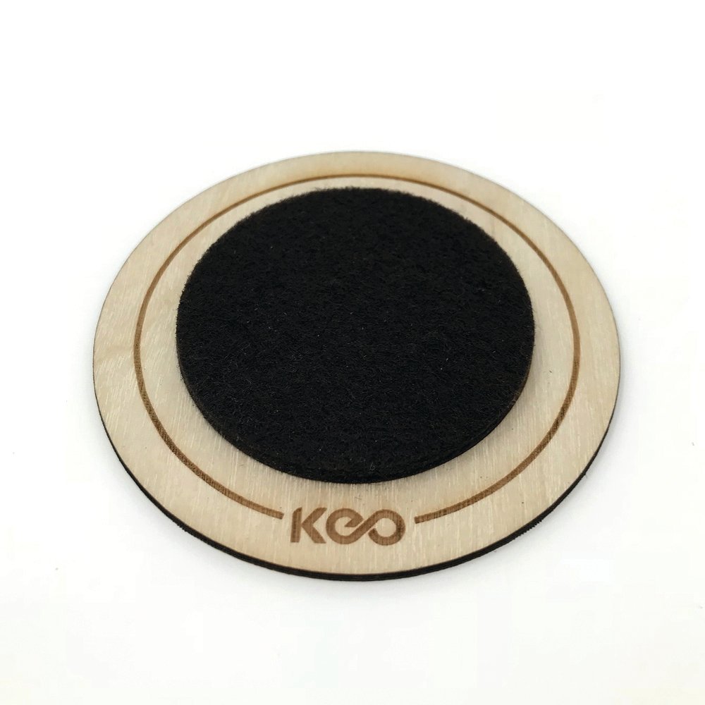 keopercussion's tweet photo. Control the impact of your pedal beater on your bass drum head with this stylish, but effective beater patch. A generous felt patch is securely attached to Keo branded Scandinavian Birch, complete with self-adhesive pad for installation. #keopercussion #bassdrum #drumaccessories https://t.co/NEqJwCdQ31
