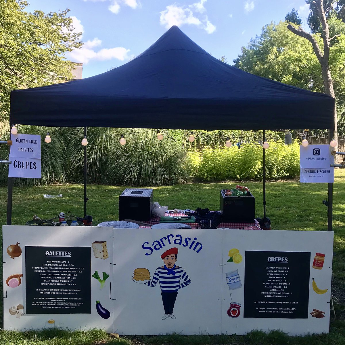 Traditional French Crepes and Breton Galettes from Sarrasin, this Sunday at the market. Sweet and savoury, vegan options available. Gluten free too! What's not to like? <a href="/HornimanMuseum/">Horniman Museum and Gardens</a>