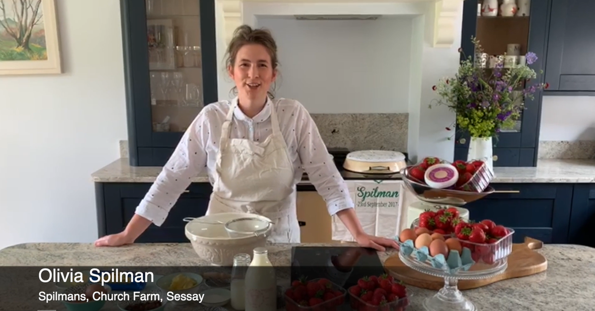 greatyorkshow's tweet photo. 12pm - #Baking the perfect Summer Scones - Join Olivia Spilman of @spilman_farming nr #Thirsk as she demos how to make the perfect #Yorkshire #scone. Their #strawberries & #asparagus are also available seasonally from @FodderHarrogate - https://t.co/EjJvs06igg #VirtualGYS https://t.co/JEzB1F7pW4