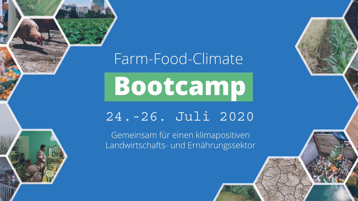 Do you have an idea for climate-positive #agriculture &amp; #nutrition? Or do you want to develop a new idea? Be there: #farmfoodclimate Bootcamp, July 24-26, 2020, online: Take up your challenge, find support, get expert feedback. 👉 bit.ly/3iYhBWR <a href="/PT_Deutschland/">ProjectTogether</a>