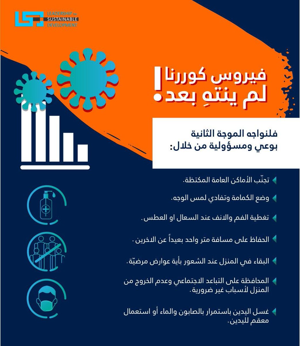 LSD_NGO's tweet photo. بعض التدابير الوقائية للحفاظ على سلامتنا وسلامة الآخرين

Here are a few safety measures to protect other people and yourself from risks of covid-19!

#LSD_NGO #COVID19 #coronavirus #NGO https://t.co/gXaIOiPwdB