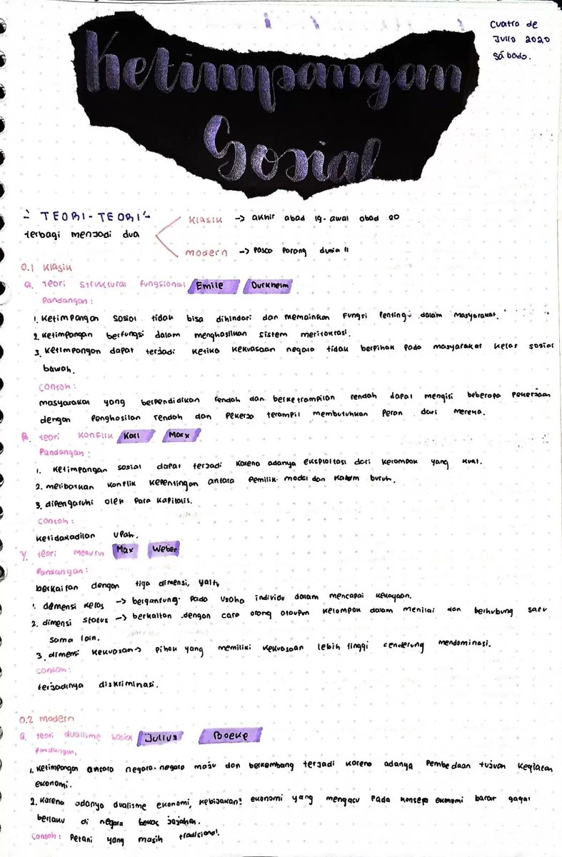 clearnote_id's tweet photo. 👨‍🎓 catatan kelas 12 IPS dari @hitdabooksadel 👨‍🎓

Sosiologi: Ketimpangan sosial https://t.co/M90gJj4Zlb
#sosiologi #fisipui #soshum #kelas12 https://t.co/iBApIu9PBs
