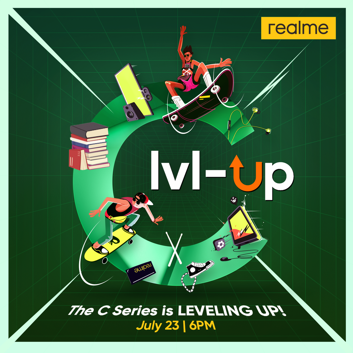 Heto na ang bago mong kasama sa study at playtime! 📒🎮
Abangan ang #EntryLevelUp sa bagong #realmeC11 ngayong July 23, 6:00 PM!
#BiggerBatteryEndlessFun #realmeC11