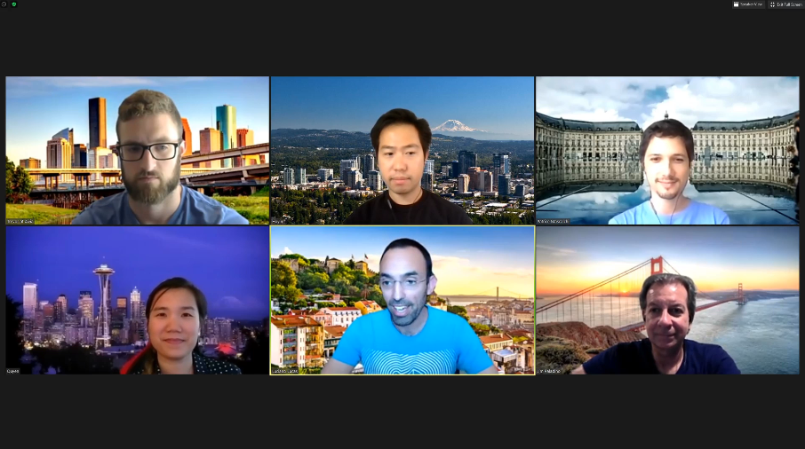 lucianoaglucas's tweet photo. With a team like this it is a pleasure to "work". Kudos to them! The first "take" of the #AiviaWeb launch event (European time zone) happened earlier today and went (almost) without a glitch. We are going to do it all again (11am Seattle, 10am Tokyo): https://t.co/OhHkW2hc1Z https://t.co/zdzDxnkWMf