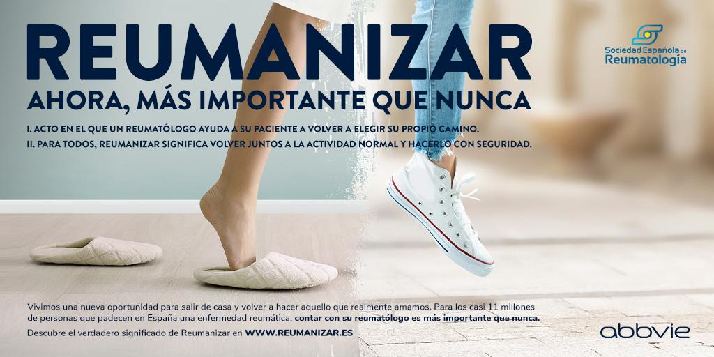 AbbVie_ES's tweet photo. Empezamos a salir de casa y volvemos a hacer lo que amamos, REUMANIZAR es más importante que nunca

Lanzamos esta campaña con la @SEReumatologia porque estamos comprometidos con casi 11 millones de personas en España con enfermedades reumáticas 👉 https://t.co/nftMieqWRU https://t.co/Ts2HhfJqpj