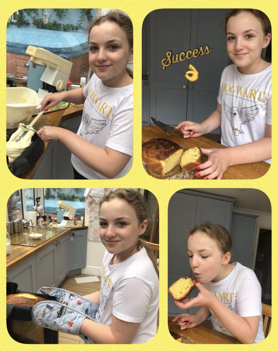 ArchbishopFood's tweet photo. Thank you Freya for the fabulous images of you completing the Year 6 Food Technology Transition task!🤗
Freya has baked a delicious lemon drizzle cake, and is soon to make shortbread biscuits!🍰 I look forward to hearing how it goes! Bendigedig Freya!🌟 #Baking #Lemondrizzlecake https://t.co/yatprYufcz